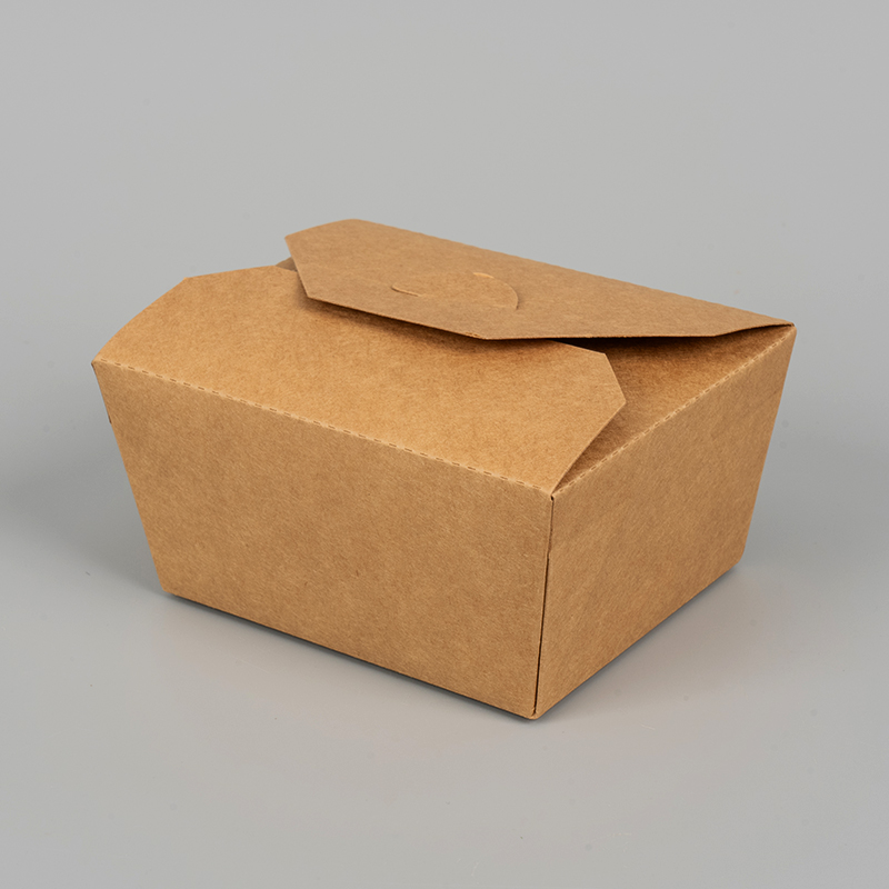 Tek kullanımlık Kraft Kağıt Paketleme Kutusu